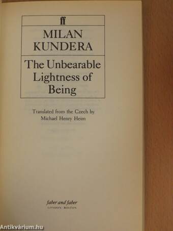 The Unbearable Lightness of Being