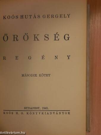 Örökség I-II.