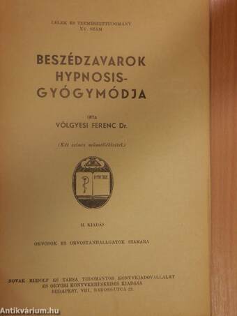 Beszédzavarok hypnosis-gyógymódja