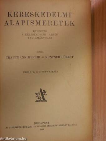 Kereskedelmi alapismeretek/Kereskedelmi alapismeretek mintagyűjtemény