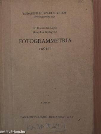 Fotogrammetria I.