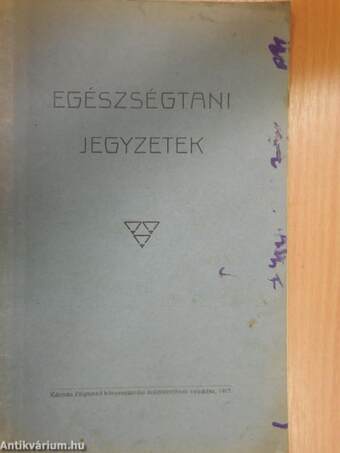 Egészségtani jegyzetek