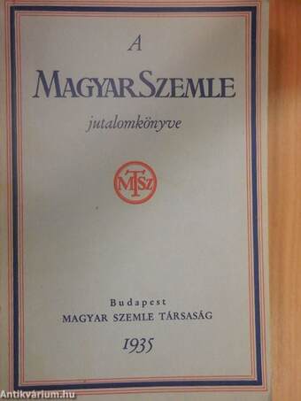 A Magyar Szemle jutalomkönyve
