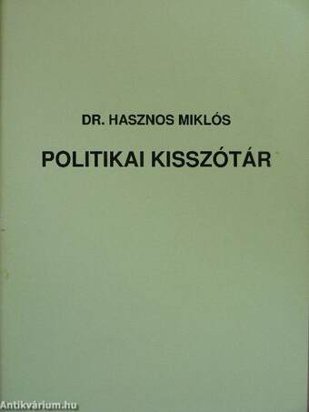 Politikai kisszótár