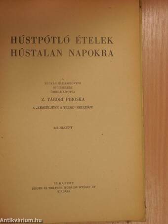 Hústpótló ételek hústalan napokra