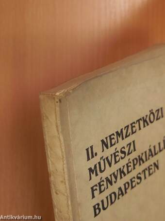 II. Nemzetközi Művészi Fényképkiállítás Budapesten a Műcsarnok termeiben 1927 szeptember 14 - október 2.