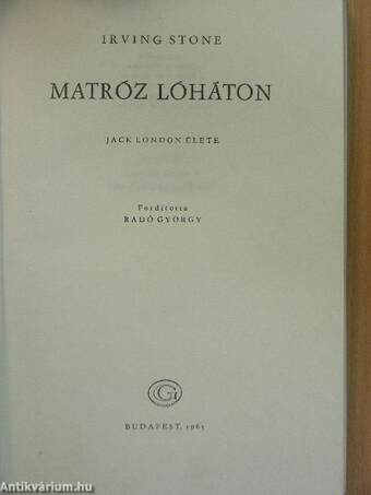 Matróz lóháton