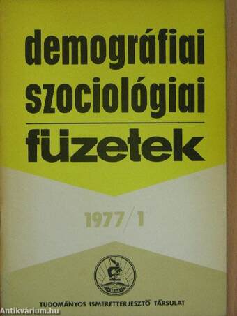 Demográfiai-Szociológiai Füzetek 1977/1.