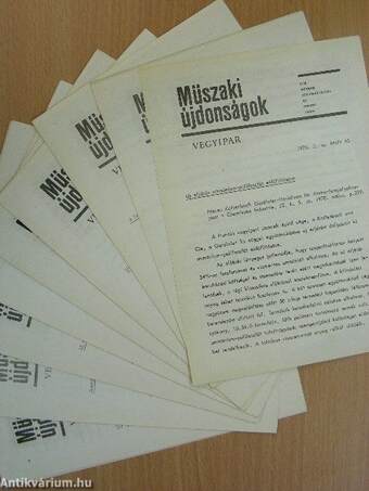 Műszaki Újdonságok 1970/5. MUV 63-76 (nem teljes)