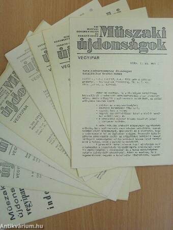 Műszaki Újdonságok 1980/1. MUV 1-13 (nem teljes)