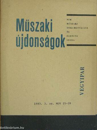 Műszaki Újdonságok 1980/3. MUV 25-39