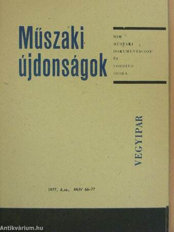 Műszaki Újdonságok 1977/6. MUV 66-77