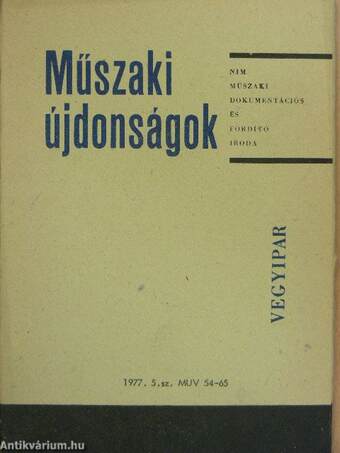 Műszaki Újdonságok 1977/5. MUV 54-65