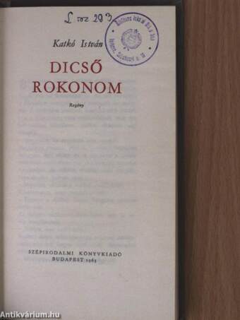 Dicső rokonom