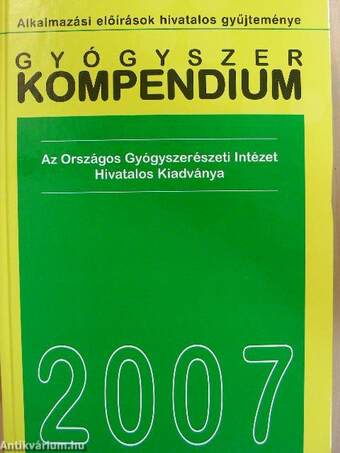 Gyógyszer kompendium 2007. I-II. - CD-vel