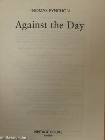 Against the Day