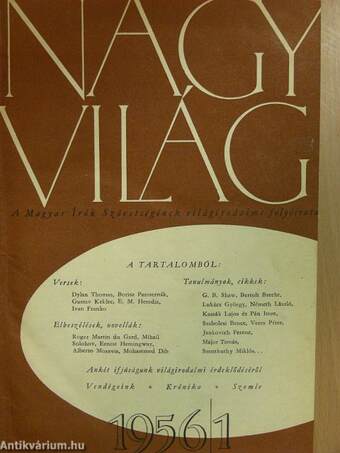 Nagyvilág 1956-1957. január-december