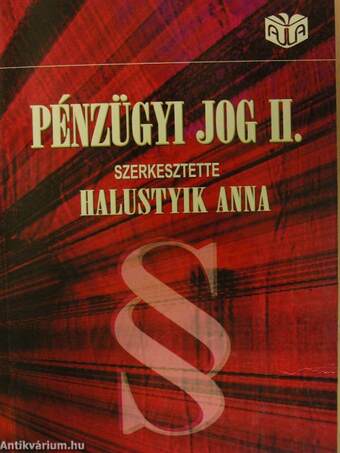 Pénzügyi jog II.