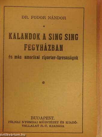 Kalandok a Sing Sing fegyházban