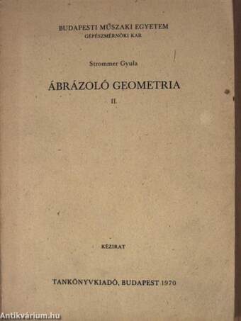 Ábrázoló geometria II.