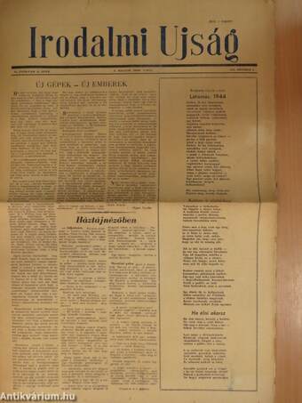 Irodalmi Ujság 1955. október 8.