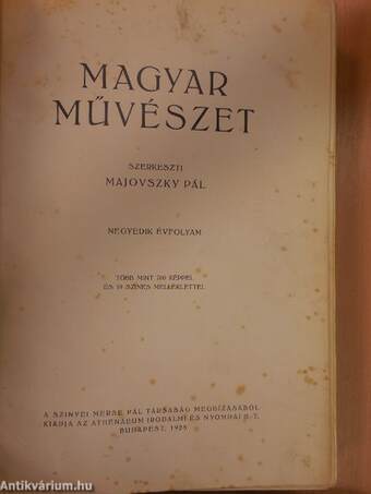 Magyar Művészet 1928/1-10.