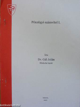 Pénzügyi számvitel I.