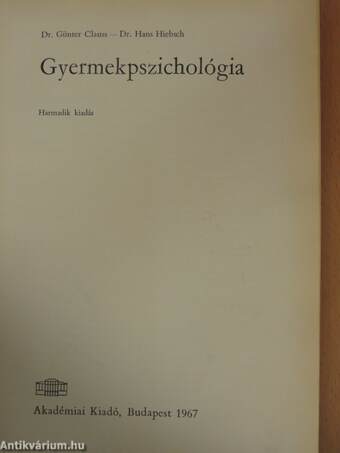 Gyermekpszichológia