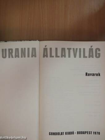 Urania Állatvilág - Rovarok