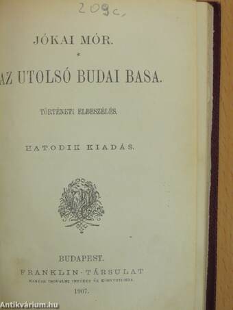 Oceania/Asszonyt kisér - Istent kisért/Az utolsó budai basa