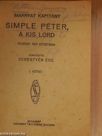 Simple Péter, a kis lord I-II.