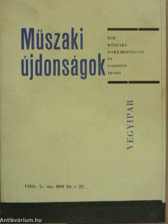 Műszaki Újdonságok 1969/5. MUV 60-75