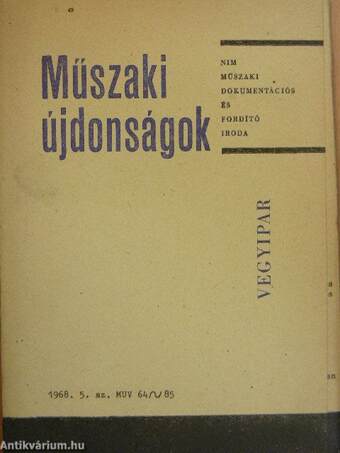 Műszaki Újdonságok 1968/5. MUV 64-85