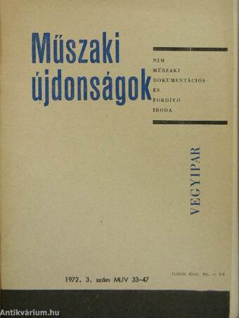 Műszaki Újdonságok 1972/3. MUV 33-47