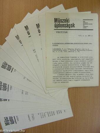 Műszaki Újdonságok 1974/5. MUV 65-79