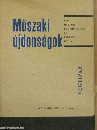 Műszaki Újdonságok 1979/1. MUV 1-12