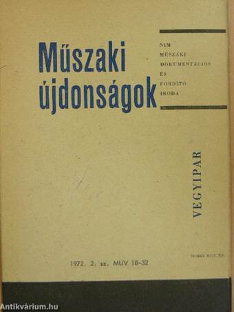 Műszaki Újdonságok 1972/2. MUV 18-32