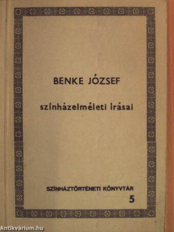 Benke József színházelméleti írásai