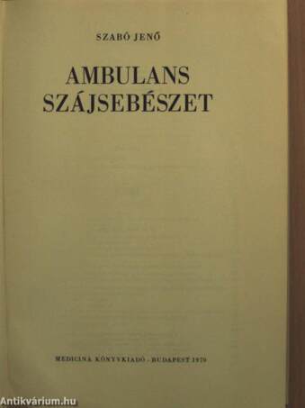 Ambulans szájsebészet