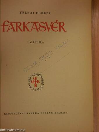 Farkasvér