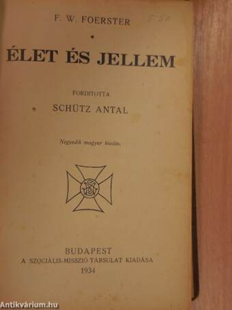 Élet és jellem