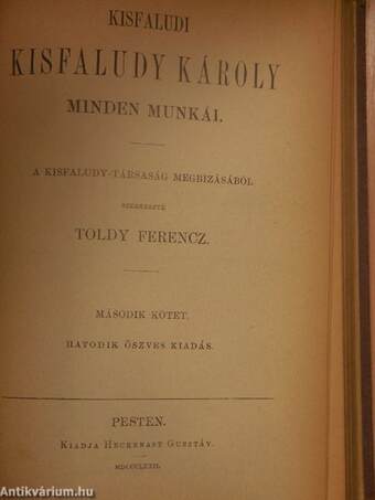 Kisfaludi Kisfaludy Károly minden munkái I-II.