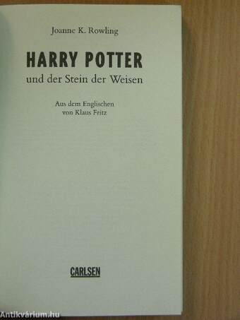 Harry Potter und der Stein der Weisen