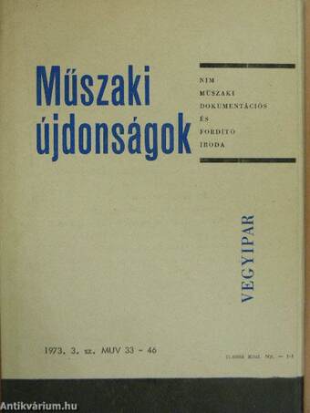 Műszaki Újdonságok 1973/3. MUV 33-46.