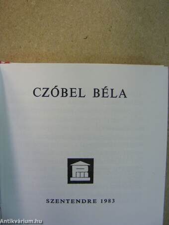 Czóbel Béla (minikönyv) (számozott)