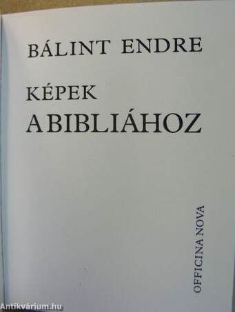 Képek a Bibliához (minikönyv)