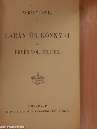 Lábán úr könnyei és egyéb történetek