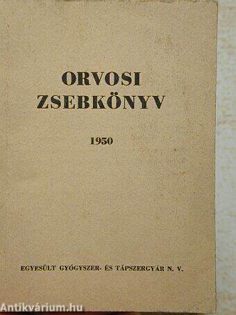 Orvosi zsebkönyv 1950