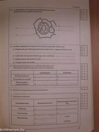 Biológiai feladatsorozatok középiskolásoknak III. osztály