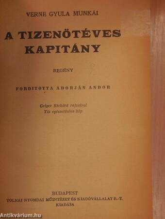 A tizenötéves kapitány